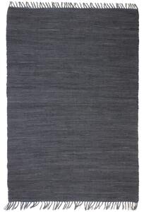 Handvävd matta Chindi bomull 160x230 cm antracit
