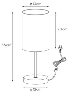 Lucide 08500/81/31 - Bordslampa MODA 1xE27/60W/230V vit