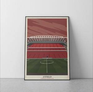 Anfield - Iconic Turfs poster - 30x40