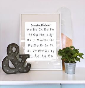Svenska Alfabetet poster - A4