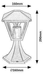 Rabalux 7148 - Utomhuslampa PARAVENTO 1xE27/40W/230V IP44