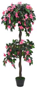 Konstväxt rhododendron med kruka 155 cm grön och rosa