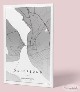 Östersund - Kartposter - A4