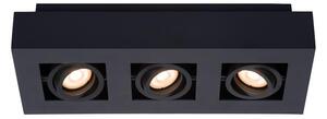 Lucide 09119/16/30 - LED Spotlight XIRAX 3xGU10/5W/230V svart