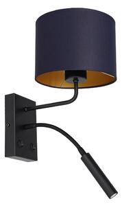 Vägglampa ARDEN 1xE27/60W+1xG9/8W/230V lila/guld