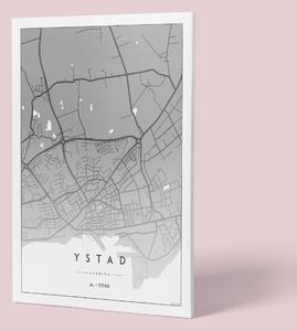 Ystad - Kartposter - 40x50