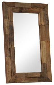 Spegel massivt återvunnet trä 50x80 cm