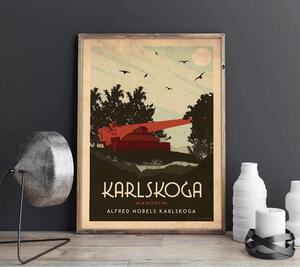 Karlskoga - Art deco poster - 30x40
