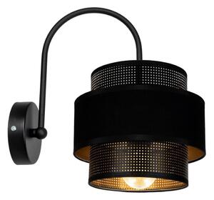 Vägglampa NESS 1xE27/60W/230V svart