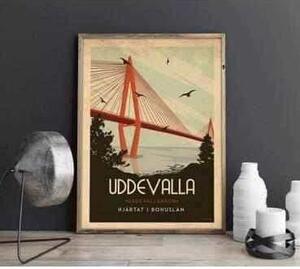 Uddevalla - Art deco poster - 30x40