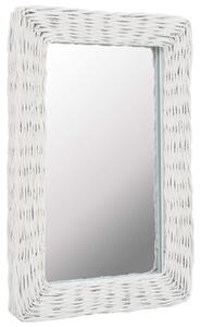 Spegel i korgmaterial 40x60 cm vit