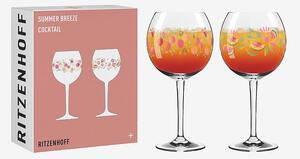 Ritzenhoff - Summer Breeze Drinkglas 2-p No: 3 & 4 - Flerfärgad - Drinkglas & shotglas - Från Homeroom