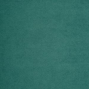 Chesterfieldsoffa L-formad sammet 199x142x72 cm grön