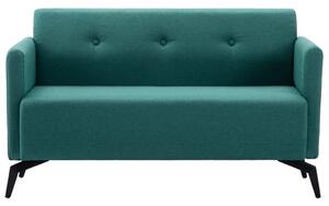 2-sitssoffa med tygklädsel 115x60x67 cm grön