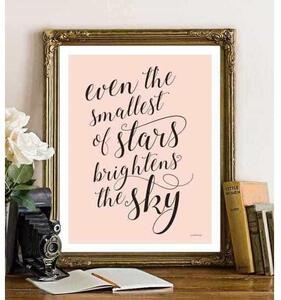 Tänkvärda ord - Small stars poster - A4