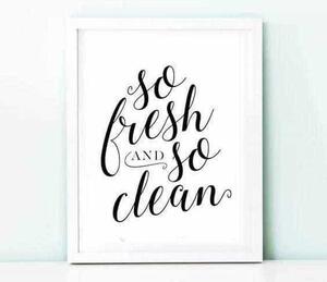 So fresh and so clean poster - 30x40
