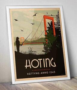 Hoting Andersnäset - Art deco poster - 30x40