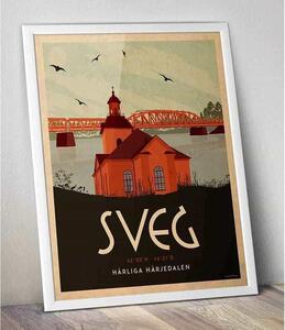 Sveg - Art deco poster - 30x40