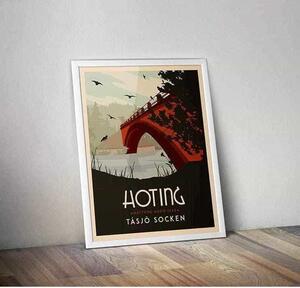 Hoting - Art deco poster - 30x40