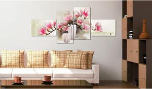 Handmålad tavla - Fragrance of magnolias - 100x45 cm