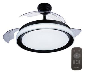 Philips - LED Takfläkt BLISS LED/35W/230V 5500/4000/3000K svart + Fjärrkontroll