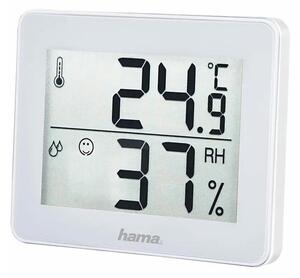 Hama - Indoor thermometer med en humidity meter 1xCR2025 vit