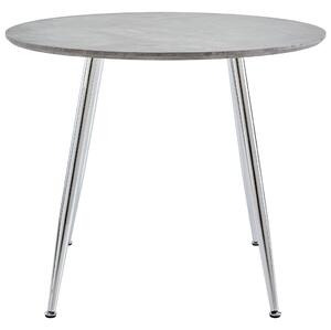 Matbord betong och silver 90x73,5 cm MDF