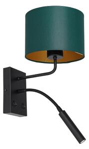 Vägglampa ARDEN 1xE27/60W+1xG9/8W/230V grön/guld