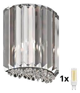 Brilagi - LED Vägglampa i kristall GLAMOUR 1xG9/42W/230V