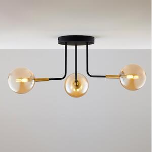 Jupiter 2037 - Pendelkrona BURANO 3xG9/10W/230V svart/guld/beige