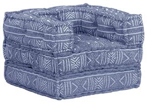 Modulpuff indigo tyg