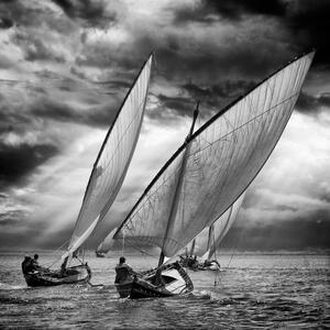 Fotografi Sailboats and Light, Angel Villalba