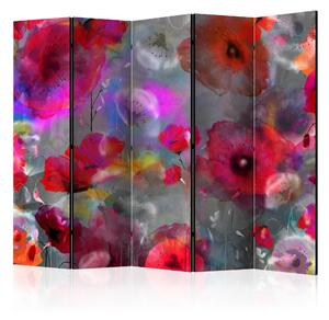 Rumsavdelare / Skärmvägg - Painted Poppies II - 225x172