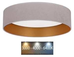 Brilagi - LED Taklampa VELVET LED/24W/230V 3000/4000/6400K Kräm/guld