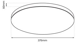 LED taklampa SLIMI LED/24W/230V IP40 svart