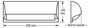 Vägglampa för utomhusbruk FREON 1xE27/60W/230V IP54 antracit