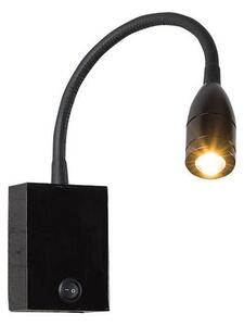 Zambelis H32 - LED Flexibel liten lampa LED/3W/230V svart