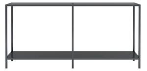 Konsolbord svart 160x35x75 cm härdat glas - Svart