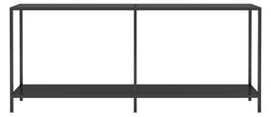 Konsolbord svart 180x35x75,5 cm härdat glas - Svart