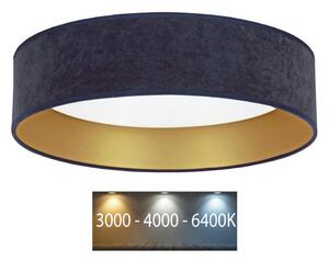 Brilagi - LED Taklampa VELVET LED/24W/230V 3000/4000/6400K blå/guld