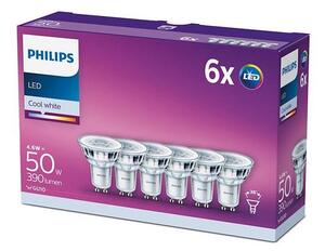 SET 6xLED-lampa Philips GU10/4,6W/230V 4000K