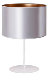 Duolla - Bordslampa CANNES 1xE14/15W/230V diameter 20 cm silver/koppar/vit