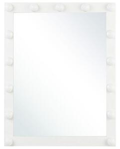 Spegel LED 50 x 60 cm vit ODENAS Beliani