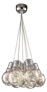 Klausen 142008 - LED ljuskrona med upphängningsrem BULBS LED/30W/230V skinande krom