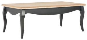 Soffbord svart och brun 110x60x40 cm massiv furu