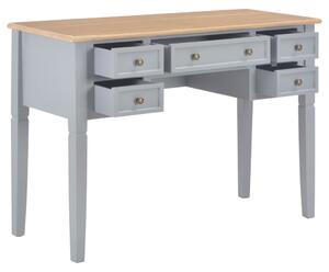 Skrivbord grå 109,5x45x77,5 cm trä