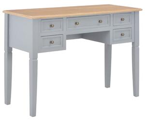 Skrivbord grå 109,5x45x77,5 cm trä