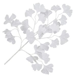 Konstgjorda blad ginkgo 10 st vit 65 cm