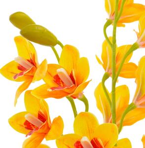 Konstväxt Orkidé med kruka 90 cm gul
