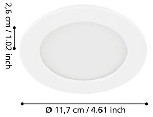 Eglo 99148 - Infälld LED-belysning FUEVA 5 LED/5,5W/230V